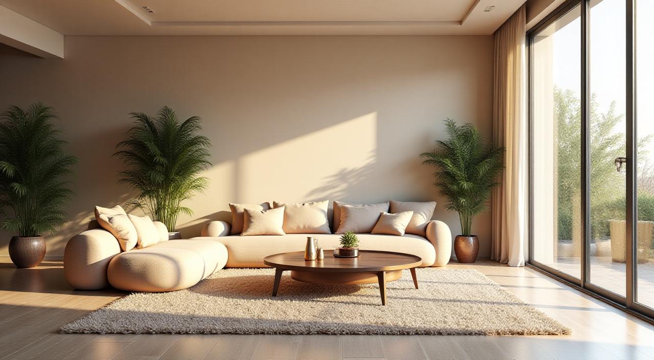 Interior minimalis modern dengan elemen alam